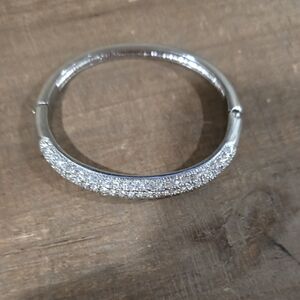 Elegant Silver Bangle Bracelet